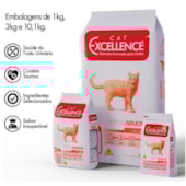 Ração Cat Excellence Carne Gatos Adultos 1kg