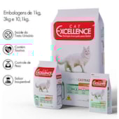Ração Cat Excellence Carne Gatos Adultos Castrados 1kg