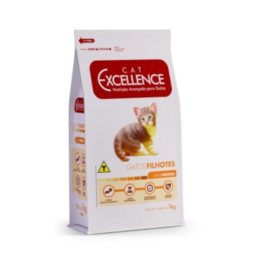 Ração Cat Excellence Frango Gatos Filhotes 1kg