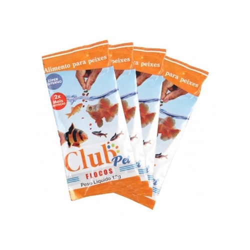 Ração Club Pet Flocos 12g