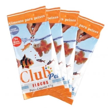 Ração Club Pet Flocos 12g