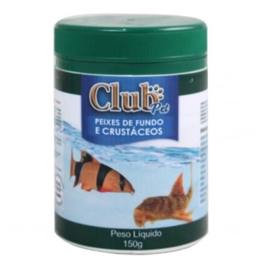 Ração Club Pet Peixes de Fundo e Crustáceos 135g