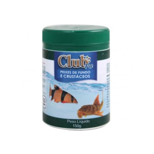 Ração Club Pet Peixes de Fundo e Crustáceos 135g