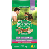 Ração Dog Chow Carne, Frango Arroz Cães Filhotes Raças Pequenas 3kg