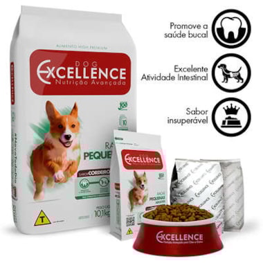 Ração Dog Excellence Cordeiro Arroz Cães Adultos Raças Pequenas 1kg
