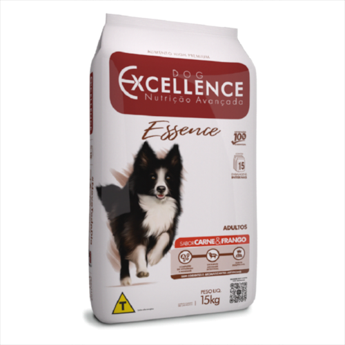 Ração Dog Excellence Essence Carne e Frango Cães Adultos 15kg