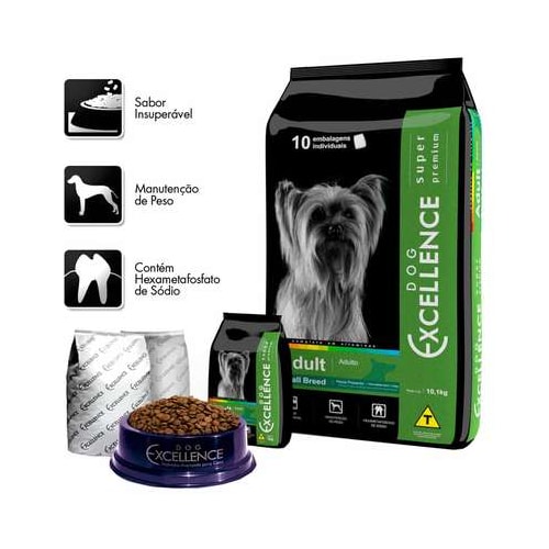 Ração Dog Excellence Small Breed Adult Cães Adultos 1kg