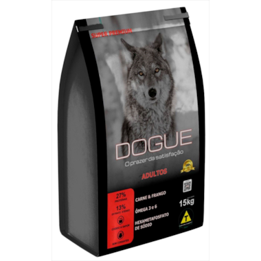 Ração Dogue Super Premium Carne Frango Adultos 15kg