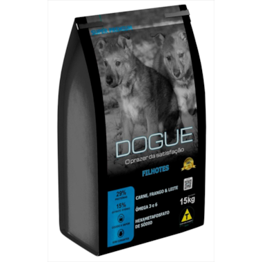 Ração Dogue Super Premium Carne Frango e Leite Filhotes 15kg
