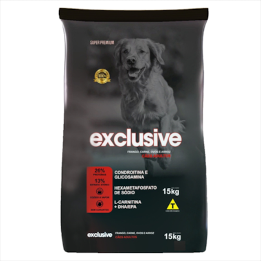 Ração Exclusive Pet Super Premium Cães Adultos 15kg