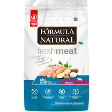 Ração Formula Natural Fresh Meat Cães Adultos Raças Medias 2,5kg