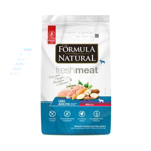 Ração Formula Natural Fresh Meat Cães Adultos Raças Medias 2,5kg