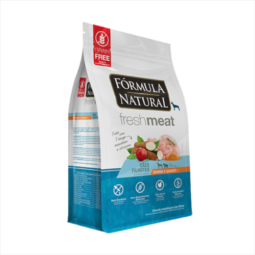 Ração Formula Natural Fresh Meat Cães Filhotes Raças Grandes 2,5kg