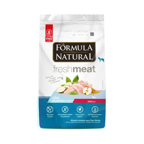 Ração Formula Natural Fresh Meat Cães Filhotes Raças Medias 2,5kg