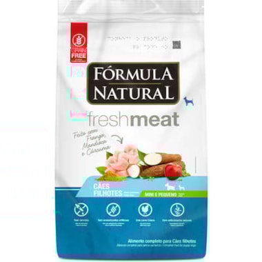 Ração Formula Natural Fresh Meat Cães Filhotes Raças Mini e Pequenas 1kg