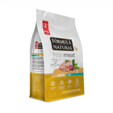 Ração Fórmula Natural Fresh Meat Light Frango Gatos Adultos 1kg