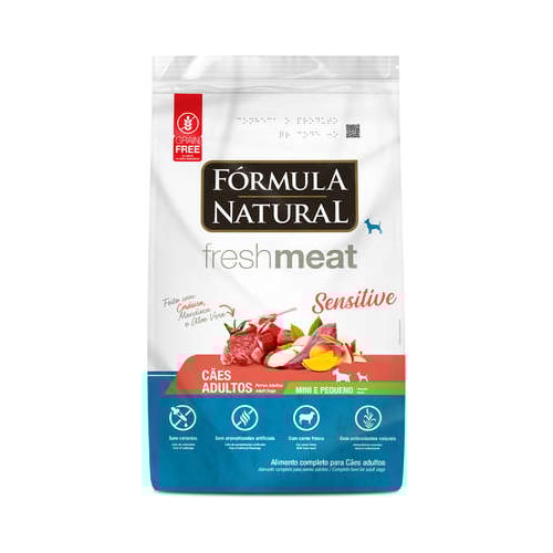 Ração Formula Natural Fresh Meat Sensitive Cães Adultos Raças Pequenas 1kg