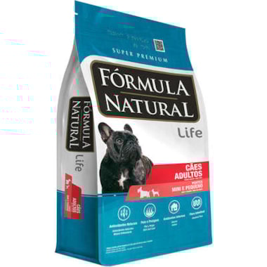 Ração Formula Natural Life Cães Adultos Raças Mini e Pequenas 7kg