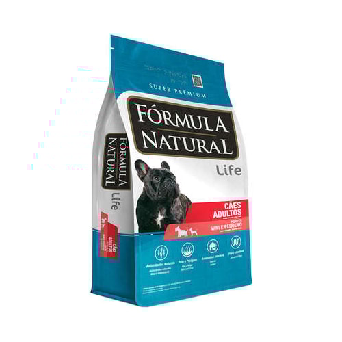 Ração Formula Natural Life Cães Adultos Raças Mini e Pequenas 7kg