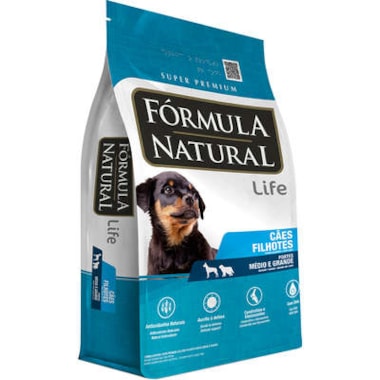 Ração Formula Natural Life Cães Filhotes Raças Media e Grandes 2,5kg