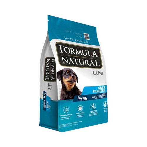 Ração Formula Natural Life Cães Filhotes Raças Media e Grandes 2,5kg