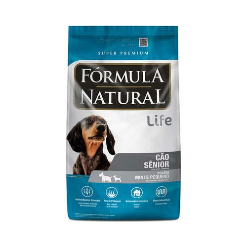 Ração Formula Natural Life Cães Sênior Raças Mini e Pequenas 1kg