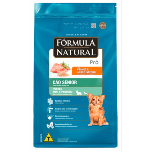 Ração Formula Natural Pro Frango Arroz Integral Cães Sênior Raças Pequenas 1kg