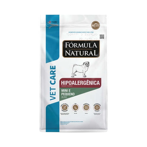 Ração Formula Natural Vet Care Hipoallergenic Cães Raças Pequenas 2kg
