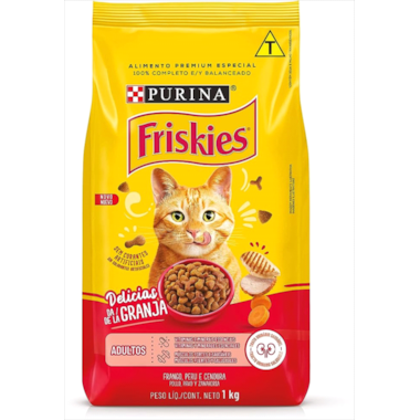 Ração Friskies Delicias da Fazenda Gatos Adultos 1kg