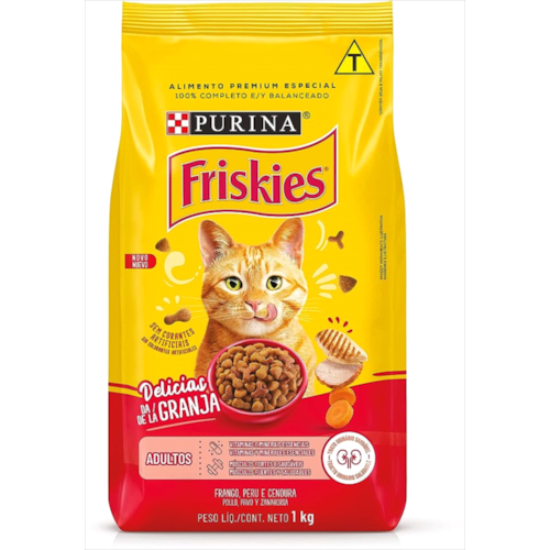 Ração Friskies Delicias da Fazenda Gatos Adultos 1kg