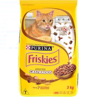 Ração Friskies Megamix Gatos Adultos Castrados 3kg