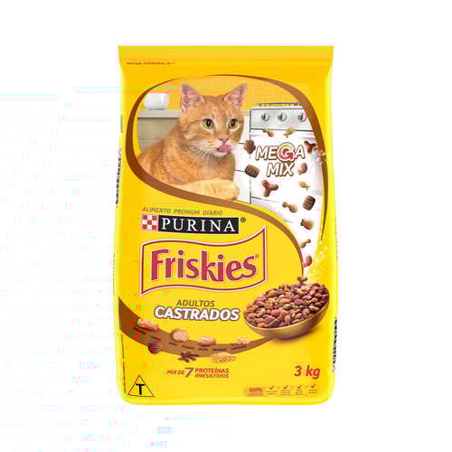 Ração Friskies Megamix Gatos Adultos Castrados 3kg