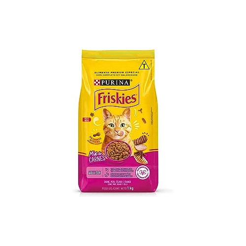Ração Friskies Mix Carnes Gatos Adultos 10,1kg