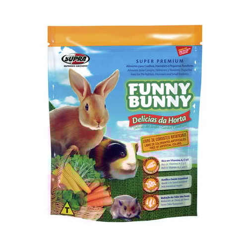Ração Funny Bunny Delicias da Horta Roedores 1,8kg