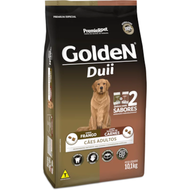 Ração Golden Duo Frango Carne Cães Adultos Raças Medias 10,1kg