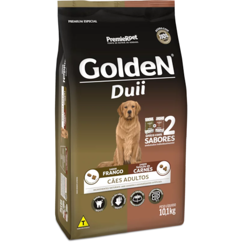 Ração Golden Duo Frango Carne Cães Adultos Raças Medias 10,1kg