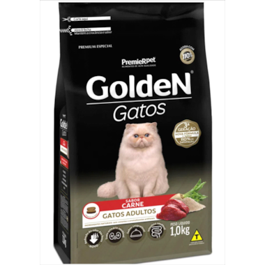 Ração Golden Formula Carne Gatos Adultos 1kg