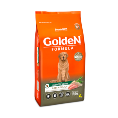 Ração Golden Formula Frango Arroz Cães Adultos 15kg