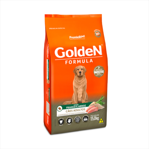 Ração Golden Formula Frango Arroz Cães Adultos 15kg