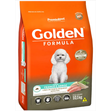 Ração Golden Formula Frango Arroz Cães Adultos Raças Pequenas 10,1kg