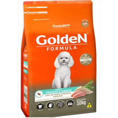 Ração Golden Formula Frango Arroz Cães Adultos Raças Pequenas 1kg