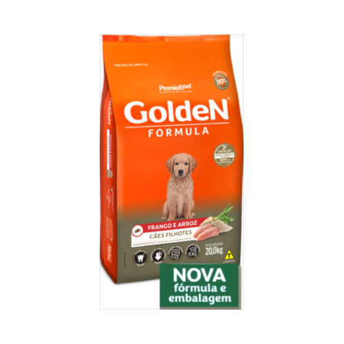 Ração Golden Formula Frango Arroz Cães Filhotes 20kg