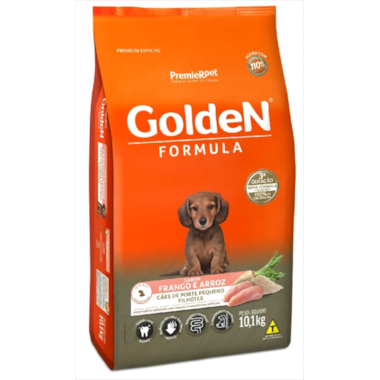 Ração Golden Formula Frango Arroz Cães Filhotes Raças Pequenas 10,1kg