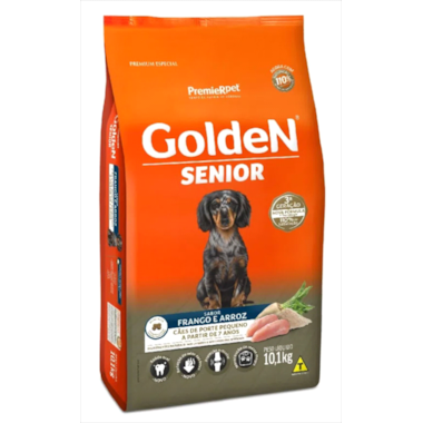 Ração Golden Formula Frango Arroz Cães Sênior Raças Pequenas 10,1kg