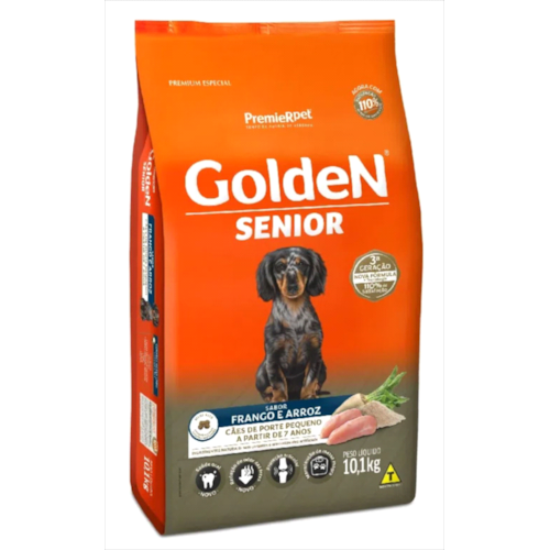 Ração Golden Formula Frango Arroz Cães Sênior Raças Pequenas 10,1kg