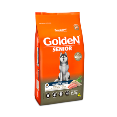Ração Golden Fórmula Frango e Arroz Cães Sênior 15kg