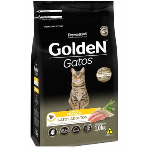 Ração Golden Formula Frango Gatos Adultos 1kg