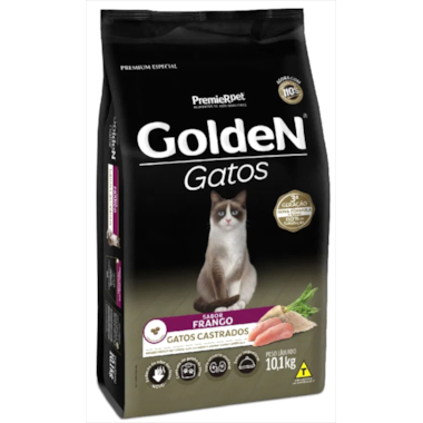 Ração Golden Formula Frango Gatos Adultos Castrados 10,1kg