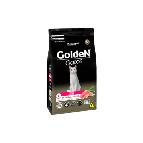 Ração Golden Fórmula Peixe Gatos Castrados 3kg