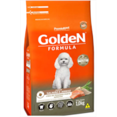 Ração Golden Formula Salmão Arroz Cães Adultos Raças Pequenas 1kg